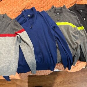 Apt. 9 Men's Zip-Up Sweater - Blue, Gray, Red, Yellow